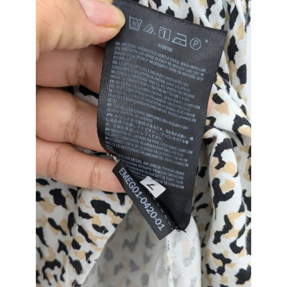 Volcom Leopard Print Babydoll Cami Top Women Size XS Coastal Y2K Boho Festival - Picture 8 of 8